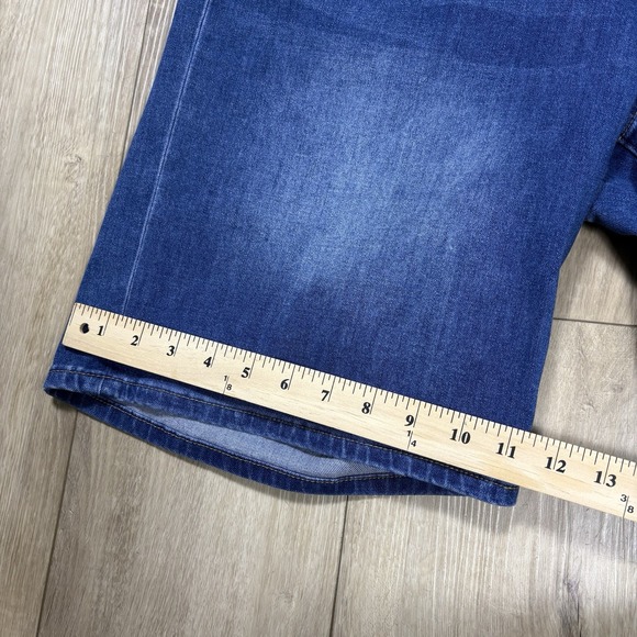 Soft Surroundings Women Pull On Bermuda Jean Shorts Size XL Denim - Picture 2 of 8